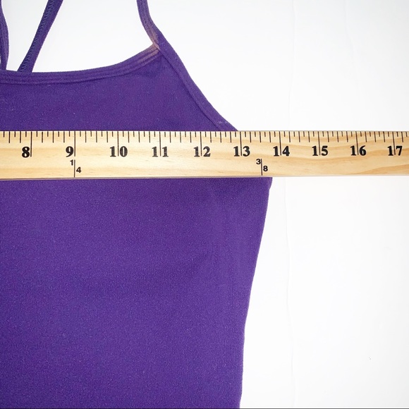 LULULEMON | Sz 4 Workout Tank Top Purple Racerback Power Y - Picture 7 of 8